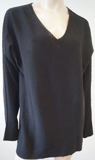 Issey Miyake Hommes pour Hommes Noir Laine Mélangée Col V Pull Sz JP3 ; M