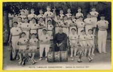 cpa CONNERRÉ (Sarthe) FANFARE Petits TAMBOURS CONNERRÉENS Section Concours 1937