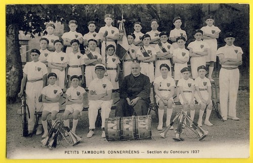 Cpa connerré fanfare - connerrÉ, (sarthe)