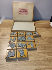 Tampons anciens "Timbres Educatifs" JEAN PIERRE PARIS  Code Cycle Route Vélo 