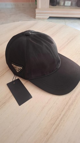 Casquette prada noire satinée - casquette,