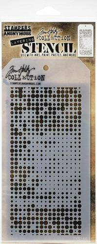 Stencil halftone layered - stencil,,