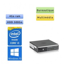 Occasion - Hp 8300 Elite SFF - Windows 10 - i3 4Go 500Go - PC Tour Bureautique O