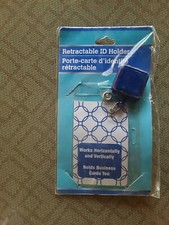  Card ID Holder with Retractable Badge Reel w Carabiner & Belt Clip - Vert/Hori