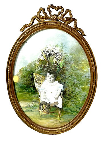 Cadre ancien bronze - bronze, pour