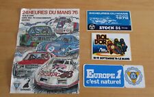 1976 LE MANS 24H AFFICHE AUTO