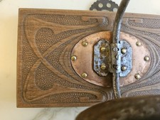 Jugendstil Patère 1900 Art NOUVEAU  en Bois Décors " Coups De Fouet " DLG Horta