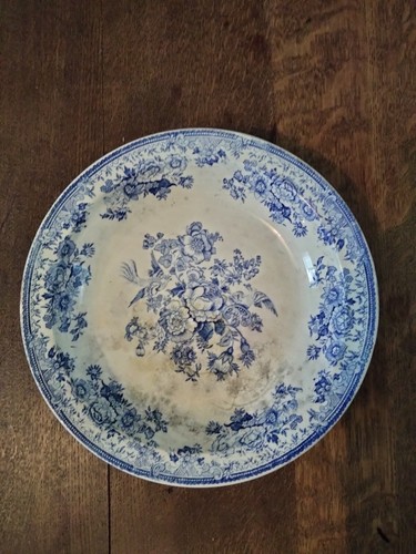 Ancien plat creux décor - , en