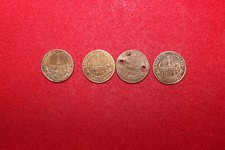 lot de 4 monnaies de 1 centime