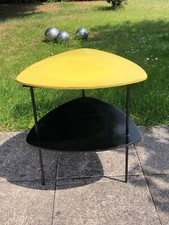 Ancienne Table d'appoint  tripode Vintage Pop An 50's sellette étagère chevet