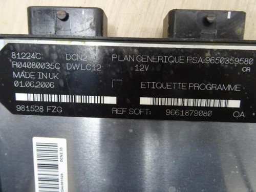 Calculateur moteur citroen - calculateur,