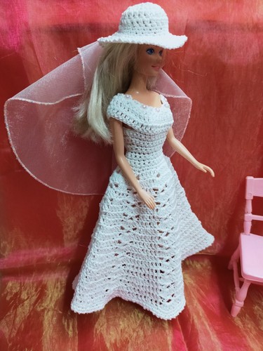 Robe mariée barbie poupée - robe,