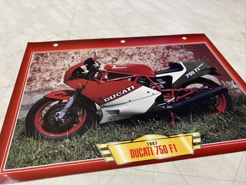Ducati 750 1987 fiche carte - ducati,