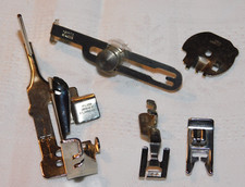 LOT 5 PIEDS de pieces accessoires FOOT presseur pour machine à coudre SINGER