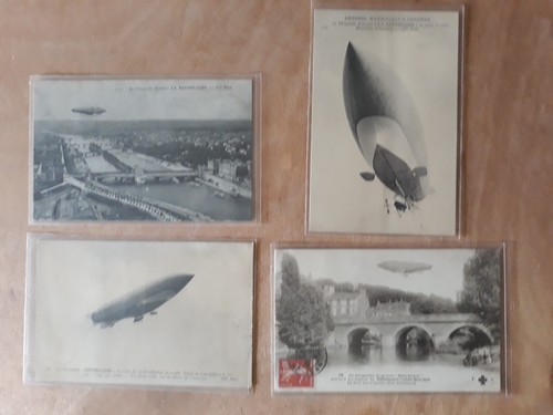 Lot cpa dirigeable - lot, 4