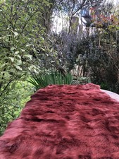 Tapis véritable peau de lapin