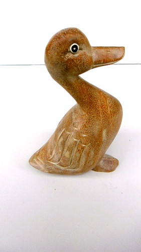 Canard sculpté bois - canard,