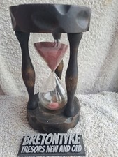 Ancien grand Sablier en bois