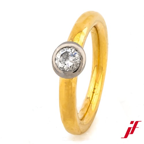 Bague solitaire 750 18k - solitaire, or