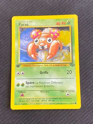 Carte pokémon paras fr - paras, 59/64