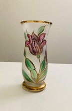 Vase en verre émaillé de