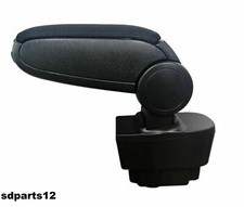 Accoudoir Specifiquement Adapte a Opel Corsa D 2006 - 2014 Tissu Noir Relevable