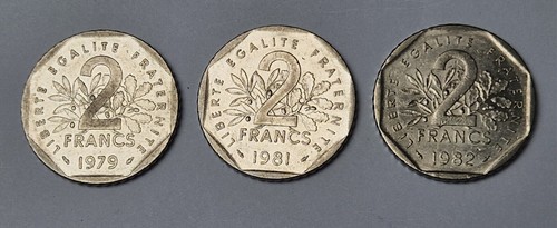 Pièces francs semeuse - de,