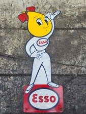 Plaque tôle pin esso - plaque,