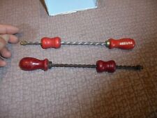 Ancien Outil Menuisier Serrurier Bourrelier Lime Tourne vis à Vis sans fin 