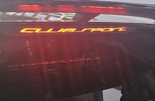 Sticker Covering Texte Clubsport Sur Mesure Noir Mat Mk8 Gti CS Feux Stop