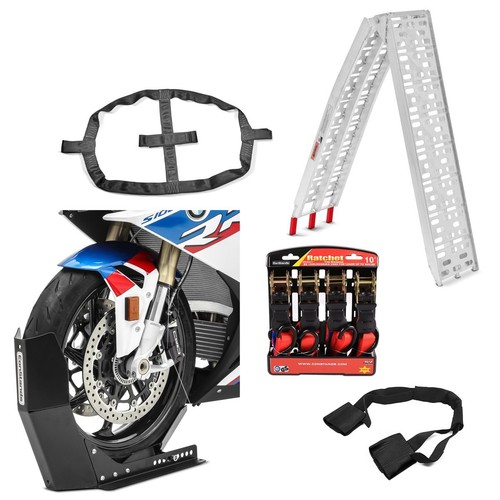 Bloque roue rampe sangles - bloque,