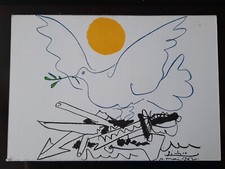 PICASSO - CARTE POSTALE - LA COLOMBE DE L'AVENIR - 1962 - Congrès paix 1974 -