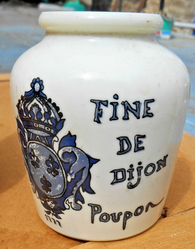 Ancien pot moutarde - ancien, à