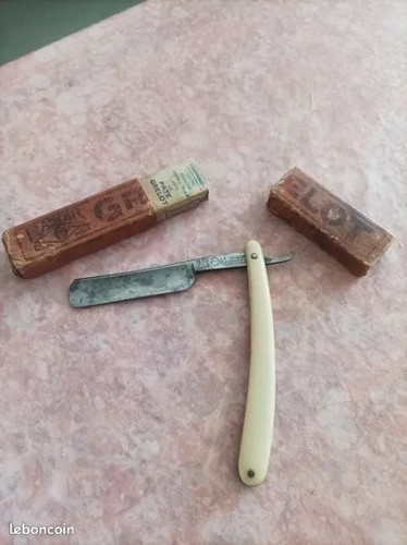 Ancien joli rasoir coupe - ancien, et