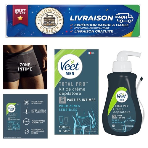 Veet men crème dépilatoire - men,