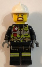 Minifigure LEGO authentique - Incendie ville/ville - Pompier - 2016 - CTY635