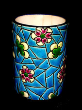 N°791/11 Petit  Pyrogène en Emaux de Longwy  6,3 cm Une écaille et cheveux