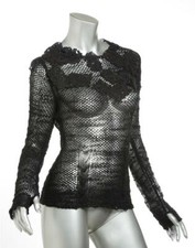 NINA RICCI Black Knit Sheer