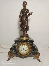 Pendule 1900 marbre vert de