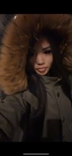 Fur hood coat claudie - fur,