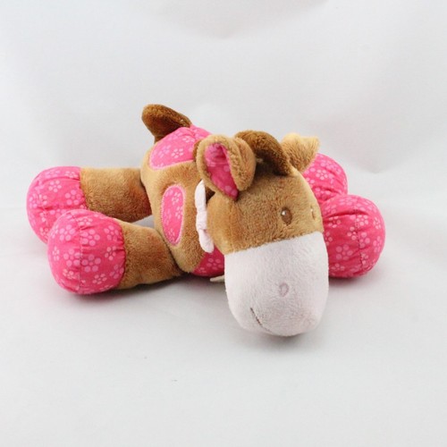 Doudou poney cheval marron