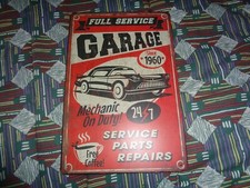PLAQUE METAL GARAGE SERVICE