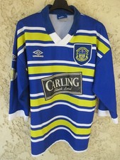 Maillot rugby à XIII LEEDS RUGBY LEAGUE vintage UMBRO shirt jersey L