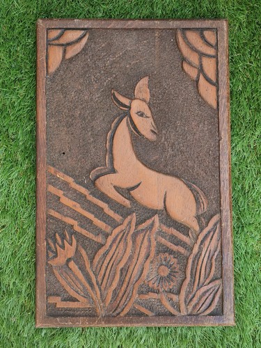 Panneau fronton bois sculpté - panneau,