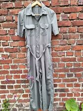 OYSHO :  COMBINAISON PANTALON VERT GRIS SAHARIENNE