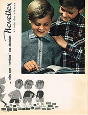 PUBLICITE ADVERTISING 044  1963   NOVELTEX    chemises rentrée des Classes