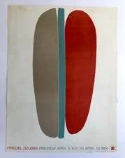 Friedel DZUBAS, André Emmerich Gallery, NY, 1966. Affiche originale