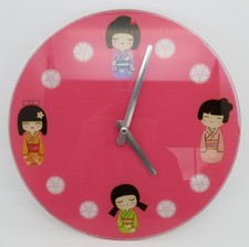 RARE HORLOGE QUARTZ FONCTIONNELLE MURALE 30 CM KIMMIDOLL EN BOITE non d'origine
