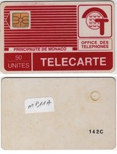 MP11A MONACO TELECARTE PYJAMA 50 U N° 142C PUCE GEM COTE 110€
