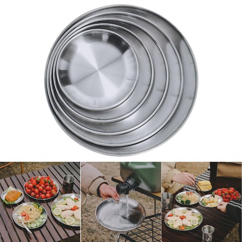 Lot assiettes en acier - assiettes,